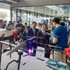 Visitors view high-tech products on display at the Ho Chi Minh City Hi-Tech Park. (Photo by contributor)