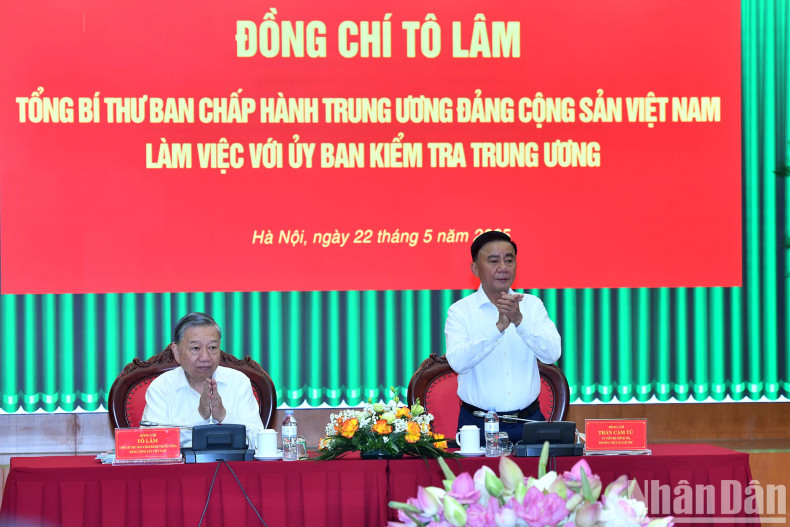 In Pictures: Party chief works with Party Central Committee’s Inspection Commission ảnh 3 In Pictures: Party chief works with Party Central Committee’s Inspection Commission ảnh 3