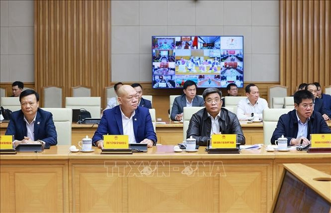 The 16th session of the State steering committee for national key transport projects on March 9. (Photo: VNA) The 16th session of the State steering committee for national key transport projects on March 9. (Photo: VNA)