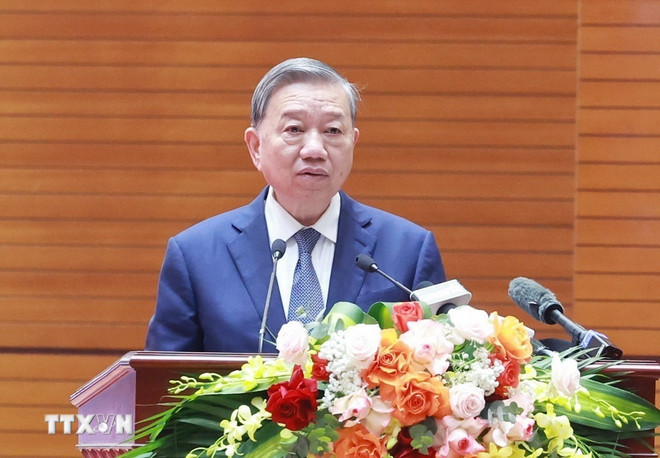 Party General Secretary To Lam addresses the meeting (Photo: VNA) Party General Secretary To Lam addresses the meeting (Photo: VNA)