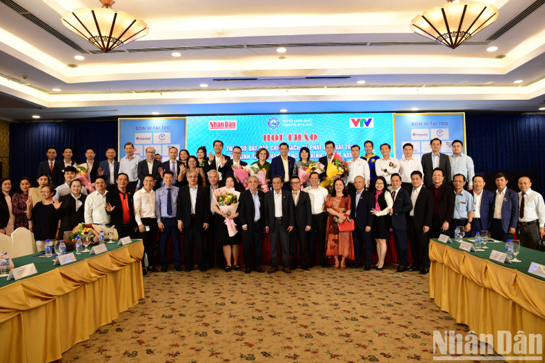 [In Pictures] Overview of workshop on removing policy shortcomings to promote role of private economy in Vietnam ảnh 9