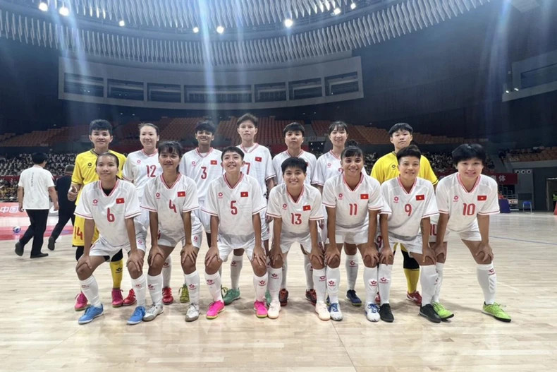 The Vietnamese women’s futsal team (Photo: VFF)