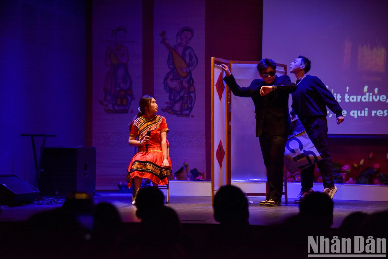 An art performance at the event