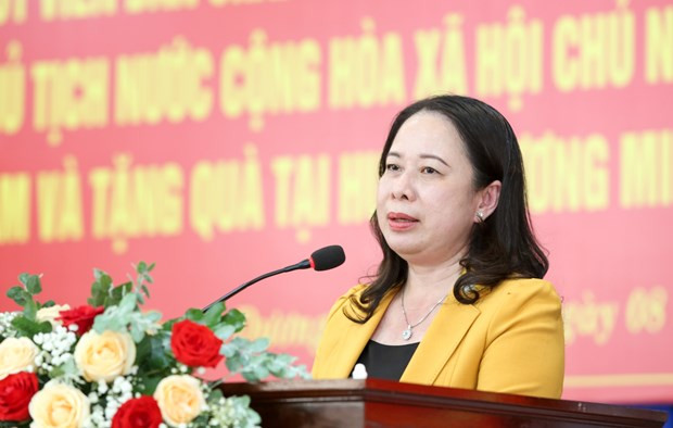 Acting President Vo Thi Anh Xuan (Photo: VNA)