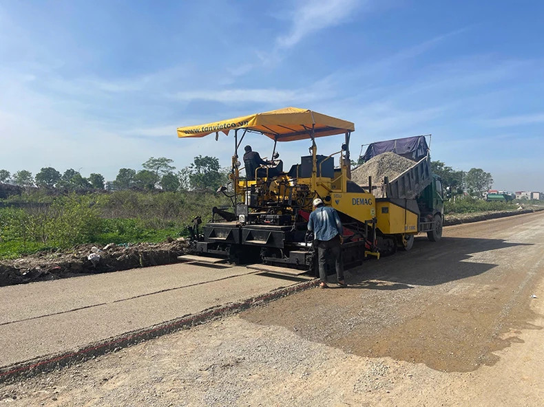 Bac Ninh province speeds up the construction progress of the 4th Ring Road and provincial roads. (Photo: An Tran) Bac Ninh province speeds up the construction progress of the 4th Ring Road and provincial roads. (Photo: An Tran)