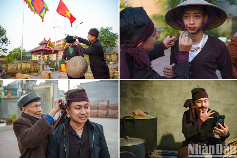 Those selected to perform at the festival show up early in the morning to dress up. Those selected to perform at the festival show up early in the morning to dress up.