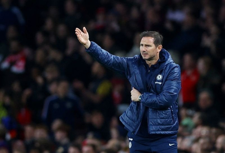 Chelsea manager Frank Lampard reacts - Premier League - Arsenal v Chelsea - Emirates Stadium, London, the UK - May 2, 2023. (Photo: Action Images via Reuters)