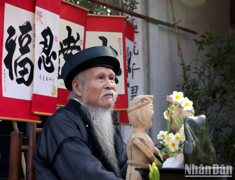 Colourful image of traditional Tet in the space of Mong Phu communal house. Colourful image of traditional Tet in the space of Mong Phu communal house.
