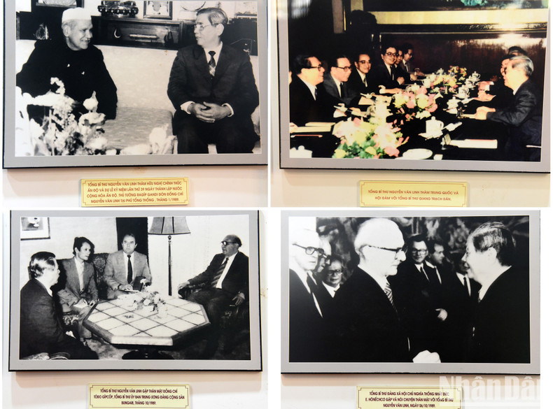 In the memorial area, there are many precious documentary photos recording the journey of revolutionary activities during the years of resistance, in the renewal of the country.