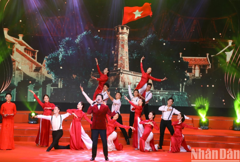 An art performance at the ceremony.