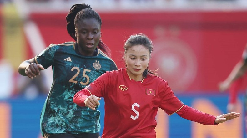 Coach Mai Duc Chung’s students also created dangerous opportunities towards the home team. (Source: DFB) Coach Mai Duc Chung’s students also created dangerous opportunities towards the home team. (Source: DFB)