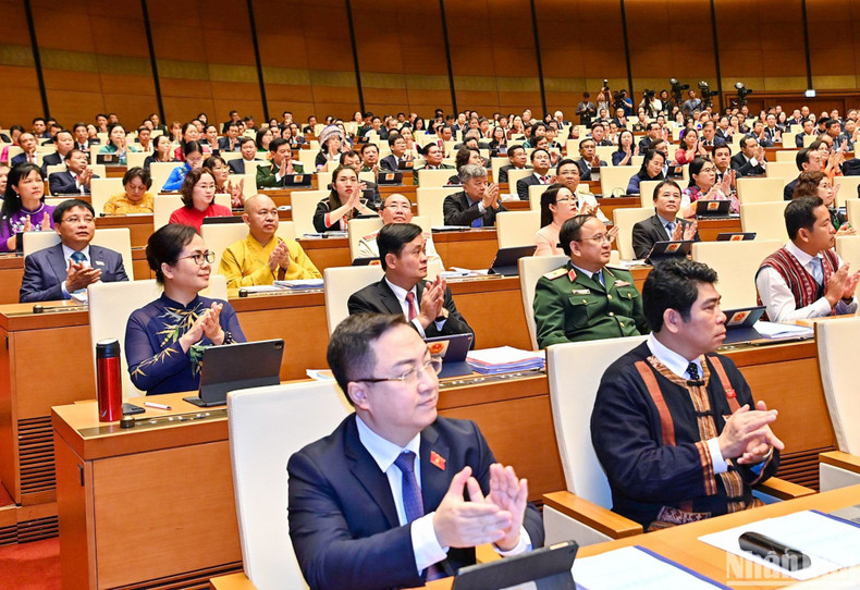 NA deputies of provinces and cities attended the opening session.