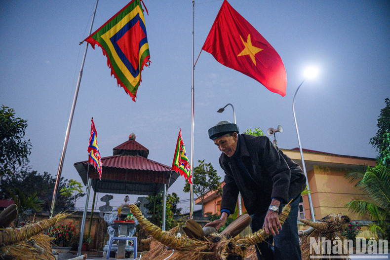 From very early on, the preparations for the festival are carefully prepared by the elderly in the village. From very early on, the preparations for the festival are carefully prepared by the elderly in the village.