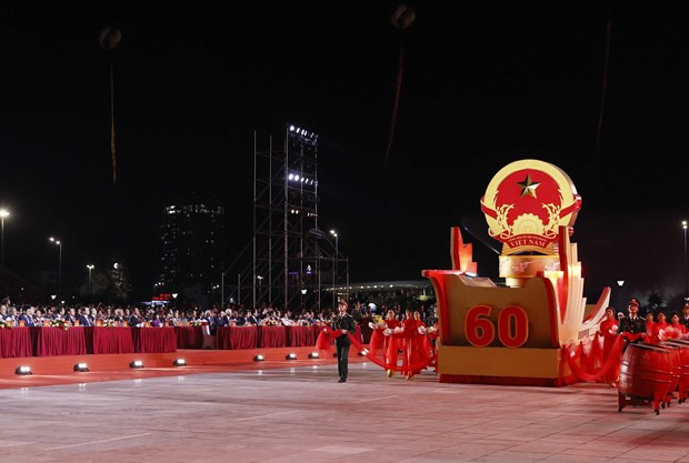A parade at the ceremony marking the 60th anniversary of Quang Ninh province on October 28. (Photo: VNA) A parade at the ceremony marking the 60th anniversary of Quang Ninh province on October 28. (Photo: VNA)