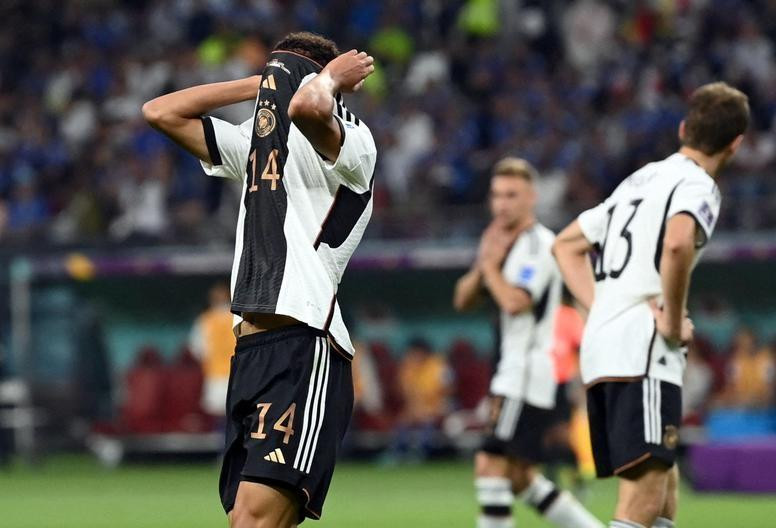 Germany's Jamal Musiala reacts during their match against Japan. (Photo: Reuters)