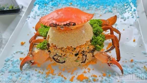 Delicious dishes are processed from Ca Mau crab. (Photo: NDO)