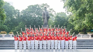 About 10,000 people in Ha Noi will directly participate in the “March Forward with Viet Nam” walking event. (Photo: NDO)