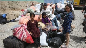Newly arrived Afghan refugees at a temporary camp in Kabul, Afghanistan, on June 29, 2025. (Photo: Xinhua)