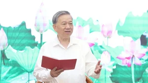 Party General Secretary To Lam at the working session with the Party Central Committee’s Commission for Information and Education, and Mass Mobilisation on June 11 (Photo: VNA)