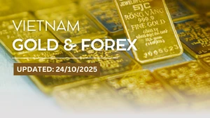 Gold bars and gold rings drop by one million VND per tael on October 24 afternoon