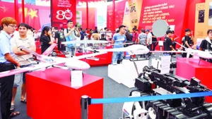 Technology products showcased at the national achievement exhibition “80-year Journey of Independence – Freedom – Happiness” (Photo: NDO)