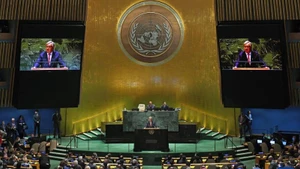 UN Secretary-General Antonio Guterres speaks during a session of the United Nations General Assembly at its headquarters in New York. (Photo: XINHUA)