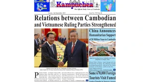 Front page of Kampuchea Newspaper, September 2 edition. (Photo: NDO)