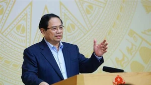 Prime Minister Pham Minh Chinh addresses the meeting. (Photo: VNA)