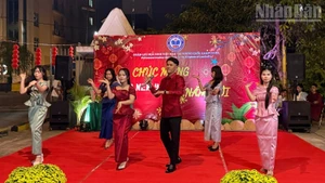 An artistic performance at the Student Tet – Welcome Lunar New Year of the Horse 2026 programme. (Photo: HUY VU)