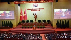 An overview of the opening session of the 14th National Congress of the Communist Party of Viet Nam on January 20 (Photo: VNA)
