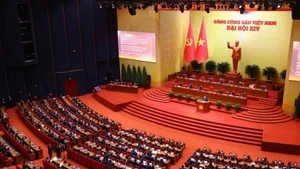 View of the opening session of the 14th National Party Congress. (Photo: VNA)