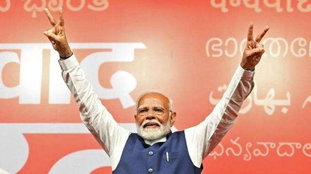 Narendra Modi took oath as India's prime minister for the third consecutive five-year term in New Delhi on Sunday. 
