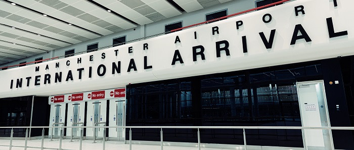 Flights departing the UK's Manchester Airport faced cancellations and severe delays on Sunday after a power cut in the area caused widespread disruption, an airport spokesperson said.