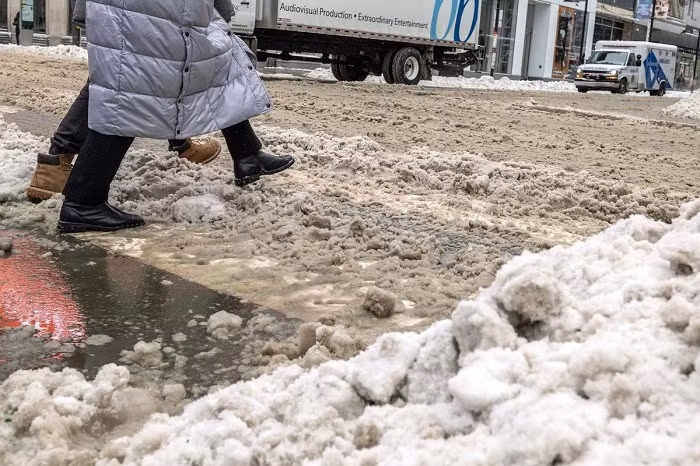 An unusually warm winter in Canada this year has delayed the opening of a 400-kilometer (250-mile) ice road that is rebuilt every year as the main conduit for Rio Tinto RIO.L, Burgundy Mines BDM.AX, and De Beers to access their diamond mines in the remote Arctic region. (Image for Illustration)