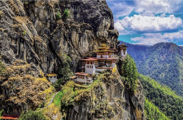 The spectacular Tiger Nest Temple near Paro.