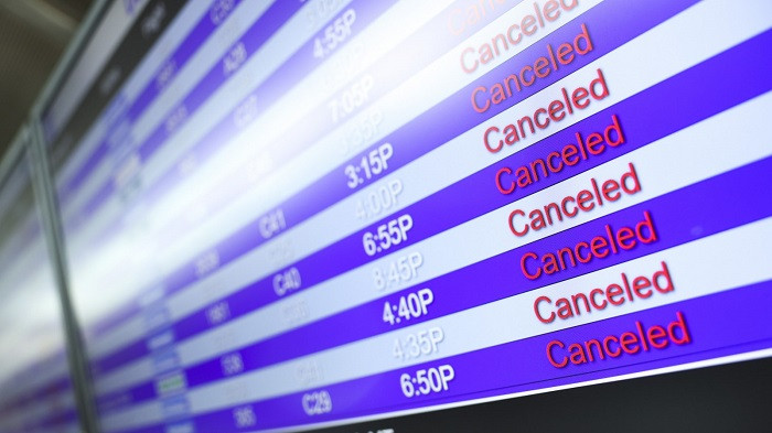 More than 900 flights have been canceled as of Wednesday afternoon, as Hurricane Idalia made landfall and disrupted travel across the U.S. Southeast.