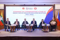 Delegates at the workshop on commemorating 5 years of ASEAN - UK Dialogue Relations in Ha Noi on June 10 (Photo: VNA)