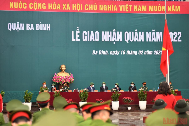 Young people in Hanoi start military service ảnh 1 Young people in Hanoi start military service ảnh 1