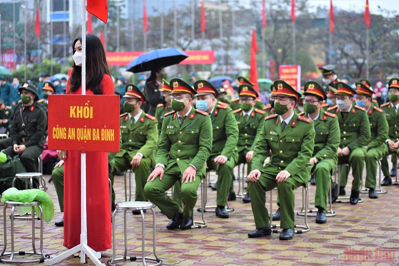 Young people in Hanoi start military service ảnh 3 Young people in Hanoi start military service ảnh 3