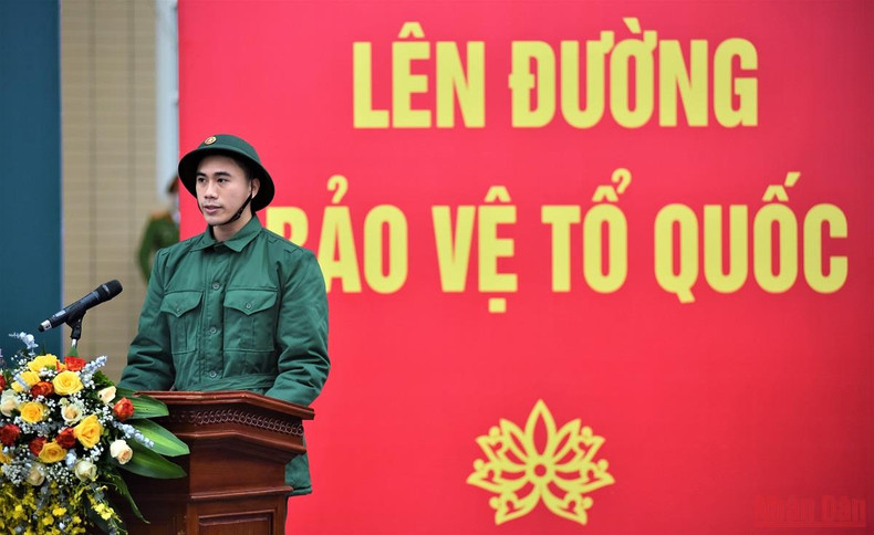 Young people in Hanoi start military service ảnh 4 Young people in Hanoi start military service ảnh 4