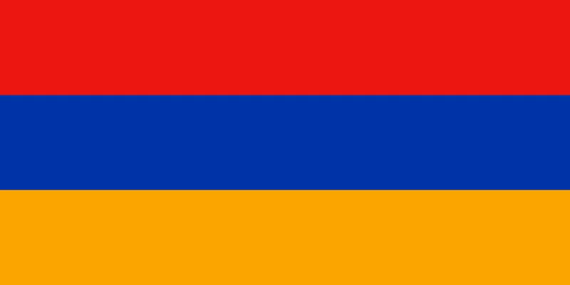 The national flag of the Republic of Armenia