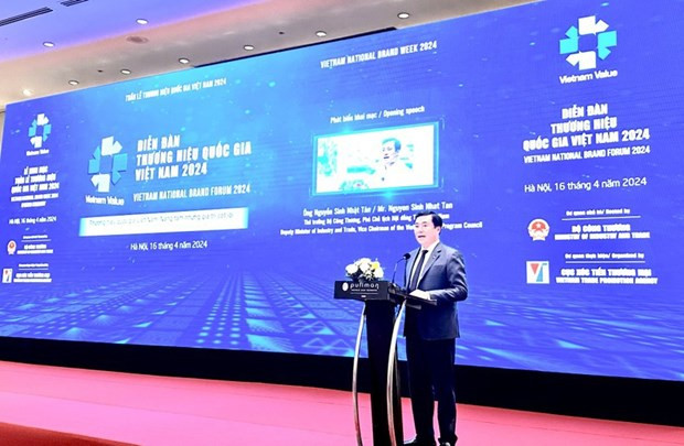 Deputy Minister Nguyen Sinh Nhat Tan speaks at the opening ceremony. (Photo: VNA)