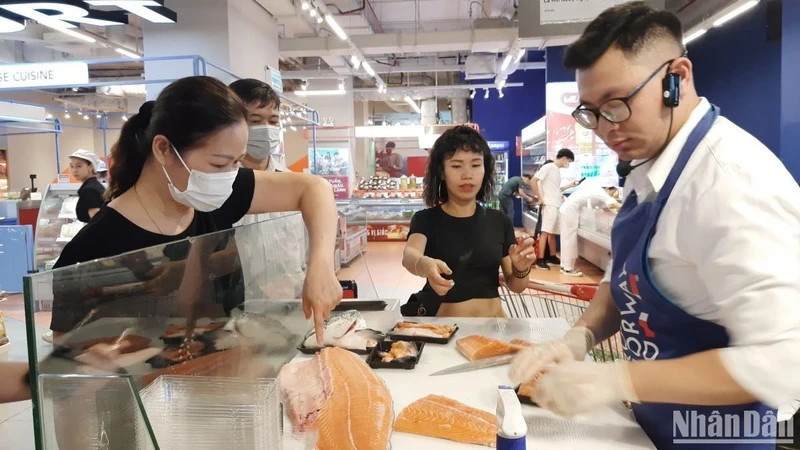 Norwegian seafood, especially salmon, has been increasingly popular and chosen by many Vietnamese consumers.