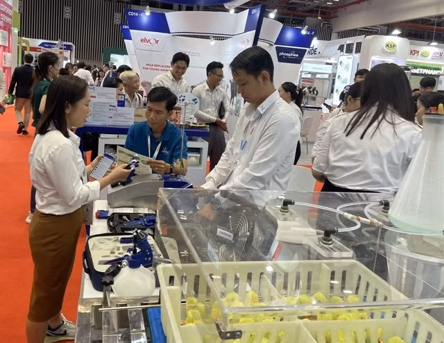 Innovations on display at the 9th International Livestock, Dairy, Meat Processing, and Aquaculture Exposition being held in HCM City from May 29 to 31. (Photo: VNA)
