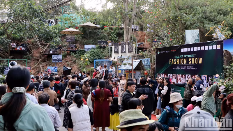 Dalat Street Fashion Show attracts large numbers of viewers, including locals, domestic and foreign tourists. Dalat Street Fashion Show attracts large numbers of viewers, including locals, domestic and foreign tourists.