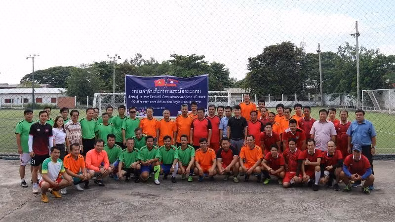 Football tournament in Vientiane marks Vietnam-Laos Solidarity and Friendship Year