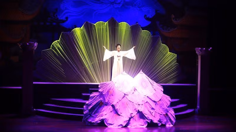 An excerpt from a stage play performance at the opening ceremony.