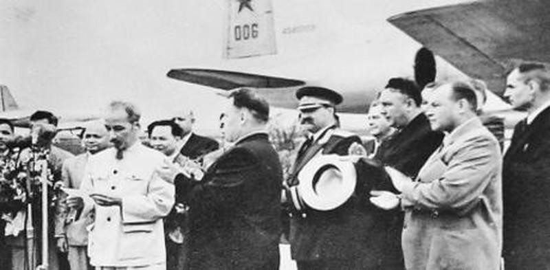 President Ho Chi Minh at an official visit to the Soviet Union, July 1955. (Photo: hochiminh.vn)