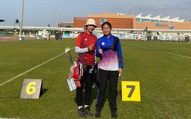 Nguyen Thi Thanh Nhi (L) and Yeom Hyejeong (Photo: VNA)
