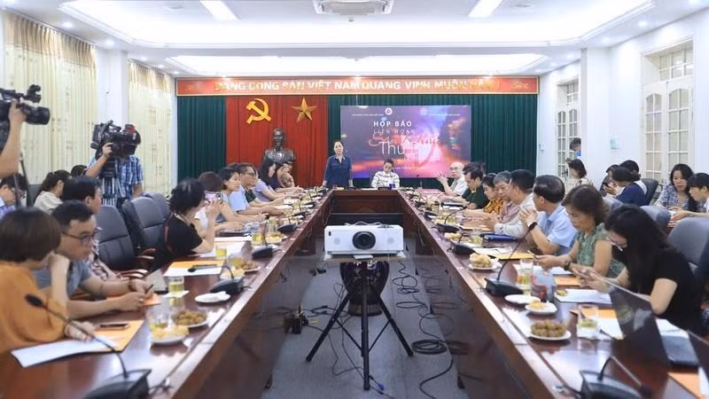 At the press conference 